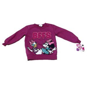 Disney Minnie & Daisy BFFS Sweatshirt Toddler Girl 18M New With Tags